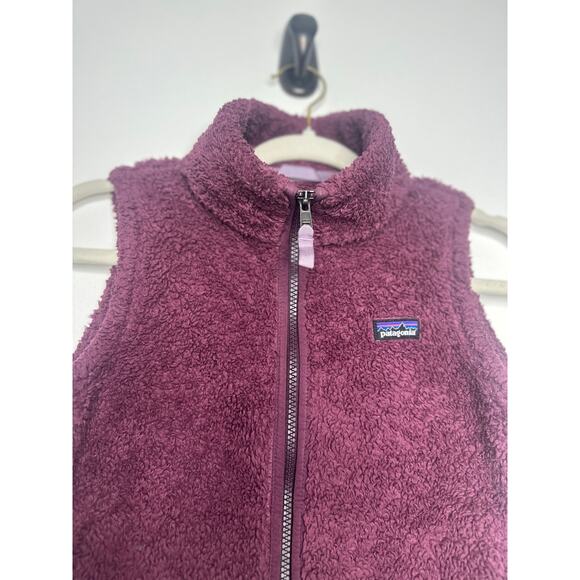 Patagonia Los Gatos Fuzzy Sherpa Vest Children's Size 10 - Picture 2 of 6